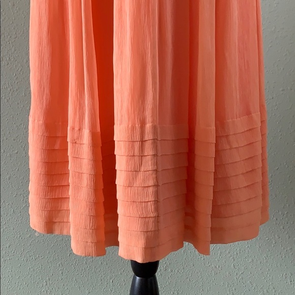 J. Crew silk Juliet dress 12 chiffon peach 97893 - Picture 7 of 8